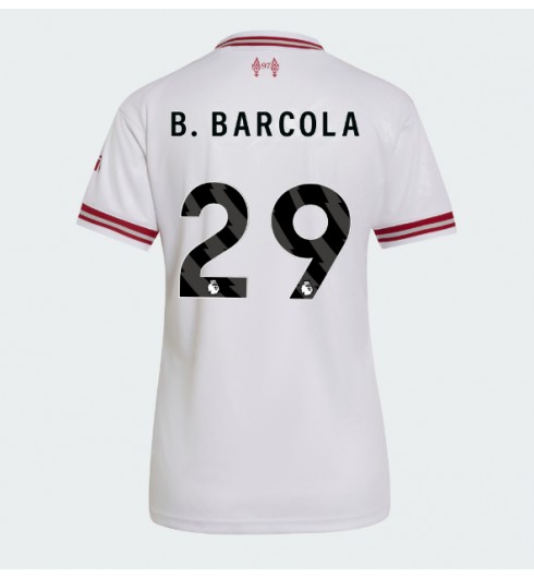 Liverpool Bradley Barcola #29 Venkovní Dres pro Dámské 2026-27 Krátký Rukáv Liverpool Bradley Barcola #29 Venkovní Dres pro Dámské 2026-27 Krátký Rukáv